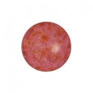 Les perles par Puca® Cabochon 14mm - Opaque rose spotted 02010/65327